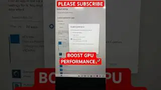BOOST GPU PERFORMANCE || GAME HANG ISSUE RESOLVED || NVIDIA GRAPHICS|| AMD||BEST GAME SETTINGS