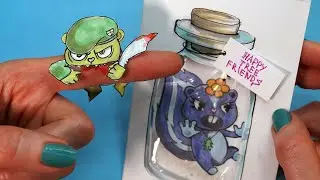 Happy Tree Friends 🌳 Петуния Лапочка и Флиппи| Рисование Для Всех