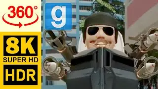 360° VR - Skibidi Toilet City | Garry's Mod | Gameplay, No Commentary, 8K, HDR