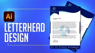 How to make a Professional Letterhead | Letterhead Design | Adobe Illustrator