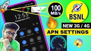 Bsnl APN Settings 3G/4G | Bsnl Network Problem | Bsnl Internet Not Working | Bsnl Net Problem | Fix