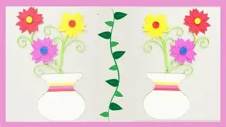 Flower with Pot | Foam Paper Frame TCraft
