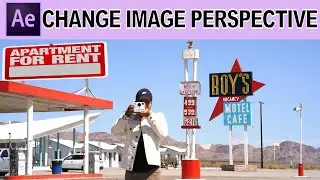 Add and Image with Changed Perspective  - Adobe After Effects Tutorial