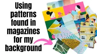 💥Big Random Glue Book💥 Using Patterns in magazines for my background✂️ #collage