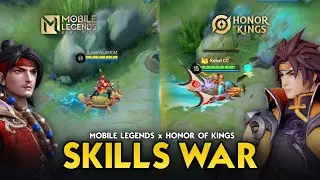 MLBB VS HOK_ SKILLS WAR | MOBILE LEGENDS VS HONOR OF KINGS Skill Comparison #HonorofKings #Hokstudio