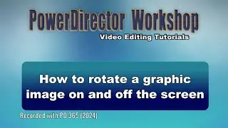 How to rotate a graphic image on and off the screen