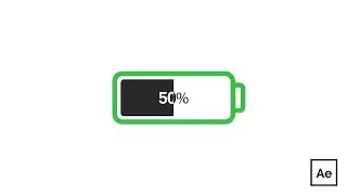 Animate Battery Charging icon in After Effects