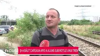 Și-a băut cafeaua, apoi a ajuns sub roțile unui tren