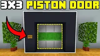 🦅 MINECRAFT BEDROCK 1.19 | EASIEST 3x3 PISTON DOOR!