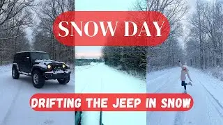 Drifting the Jeep in Snow❄️