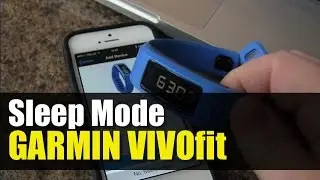 Garmin Vivofit - How to go to Sleep mode