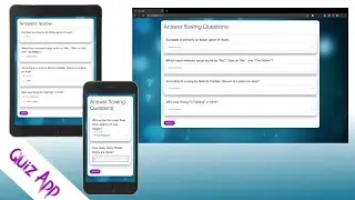 Build A Quiz App Tutorial With React.js (React Hooks), Material-UI and Trivia API | third party API
