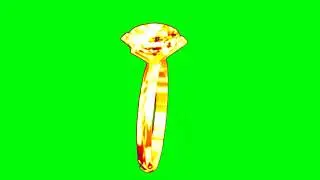 Gold ring motion green screen video
