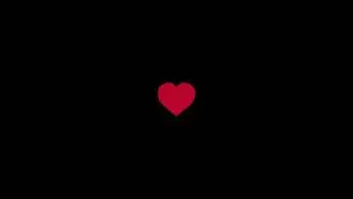 Heart icon UHD 60fps Black BG