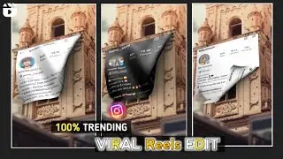 Instagram Profile Poster Reels Video Editing | Instagram Trending Unroll the Curtain Video Editing