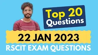 Rkcl Question 22 January 2023 | Apni Tyari | Rscit exam important questions
