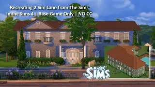 Recreating 2 Sim Lane from the Original Sims in The Sims 4 | Base Game Only | No CC | Speed Build