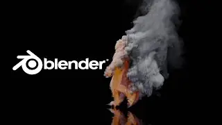 Fire Smoke Dude created in Blender 3.2