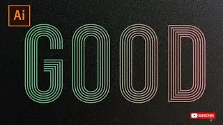 How to Create Scratch Lines Text in Adobe Illustrator | Illustrator Line Trick