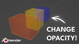 How to Change the Opacity of an Object in Blender Viewport  | Viewport Transparency
