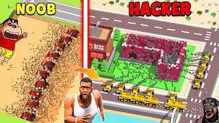 SHINCHAN DIG & BIG CITY In Dig Tycoon Idle with Franklin & Chop | Dream Squad Op