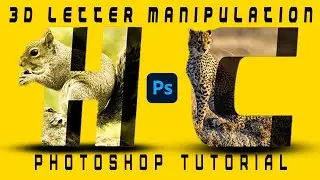 Letter Manipulation in Photoshop । 3D text Effect in Photoshop Tutorial. #3DTexteffect