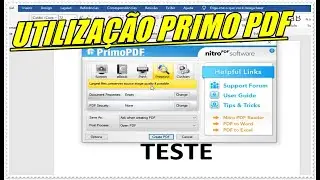 Passo a Passo Completo da Utilização do Software PRIMO PDF [Criar PDF e Colocar SENHAS]