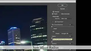 The Lens Blur Filter in photoshop