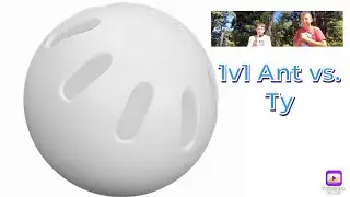 1st vid on new account! 1v1 wiffle ball with ty!