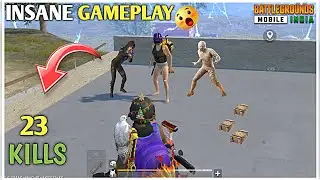 23 KILLS SOLO VS SQUAD🔥 - Insane full rush gameplay🥵 - Pubg mobile lite