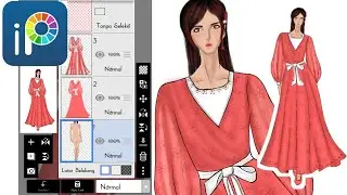 fashion illustration with IbisPaint on android
