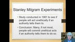Milgram's Study on Obedience to Authority