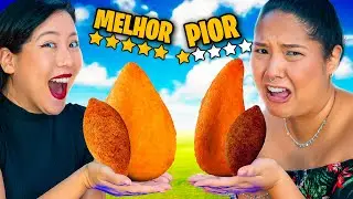 PROVANDO SALGADINHO DE FESTA DE PIOR E MELHOR AVALIAÇÃO DO APLICATIVO | Blog das irmãs