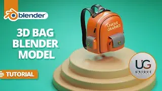 how to create 3d school bag / tutorial /blender
