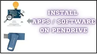 Install Application on pendrive. #windows #app #shorts #computer