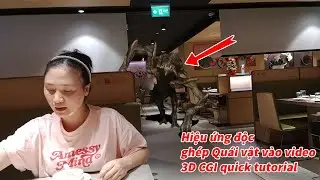 Hiệu ứng độc ghép quái vật 3D CGI vào video cực dễ trong 5 phút - VFX  quick tutorial After Effects