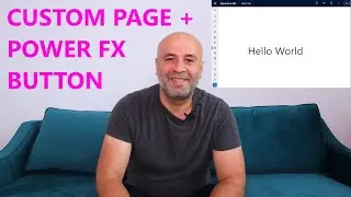 Custom Page with Power Fx Button | 