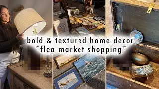 finding BOLD & TEXTURED home decor *flea market shopping* | MaCenna Lee