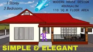 Simple House Design - 3 Bedroom House (110 Square Meters)