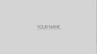 Short & Professional After Effects Template!