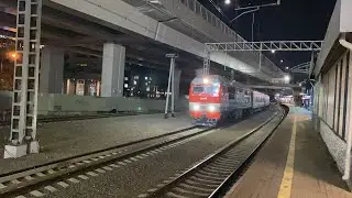 Дизельный поезд ТЭП70 «Перегон» станции Кунцевская. 17.09.2023.