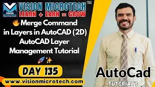 🔥 Merge Command in Layers in AutoCAD (2D) | AutoCAD Layer Management Tutorial 🚀 ✨