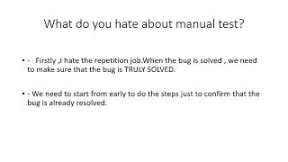 REAL TRUTH being a manual tester