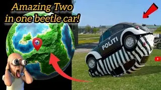 Amazing Twoin one beetle car on Google Earth and Google maps 