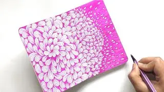 Zentangle art || ASMR Zentangle art || Doodle art || Zendoodle