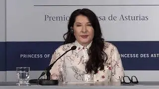 Press conference by Marina Abramović