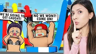 SNEAKING INTO a WATERPARK DURING QUARANTINE! *BAD IDEA* (Roblox Waterpark)