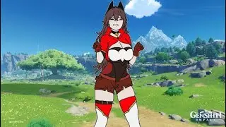 Amber ( GENSHI IMPACT )Sad Cat Dance ❤️/ Animation meme