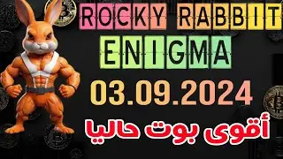 Rocky Rabbit Enigma | 03 septembre 2024 | #Rocky_Rabbit 03.09.2024 اقوى بوت حاليا