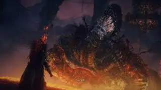 Elden Ring Fighting God-Devouring Serpent (Rykard's Great Rune)